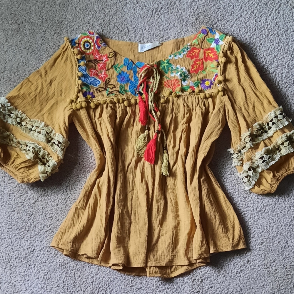 Embroidered top!